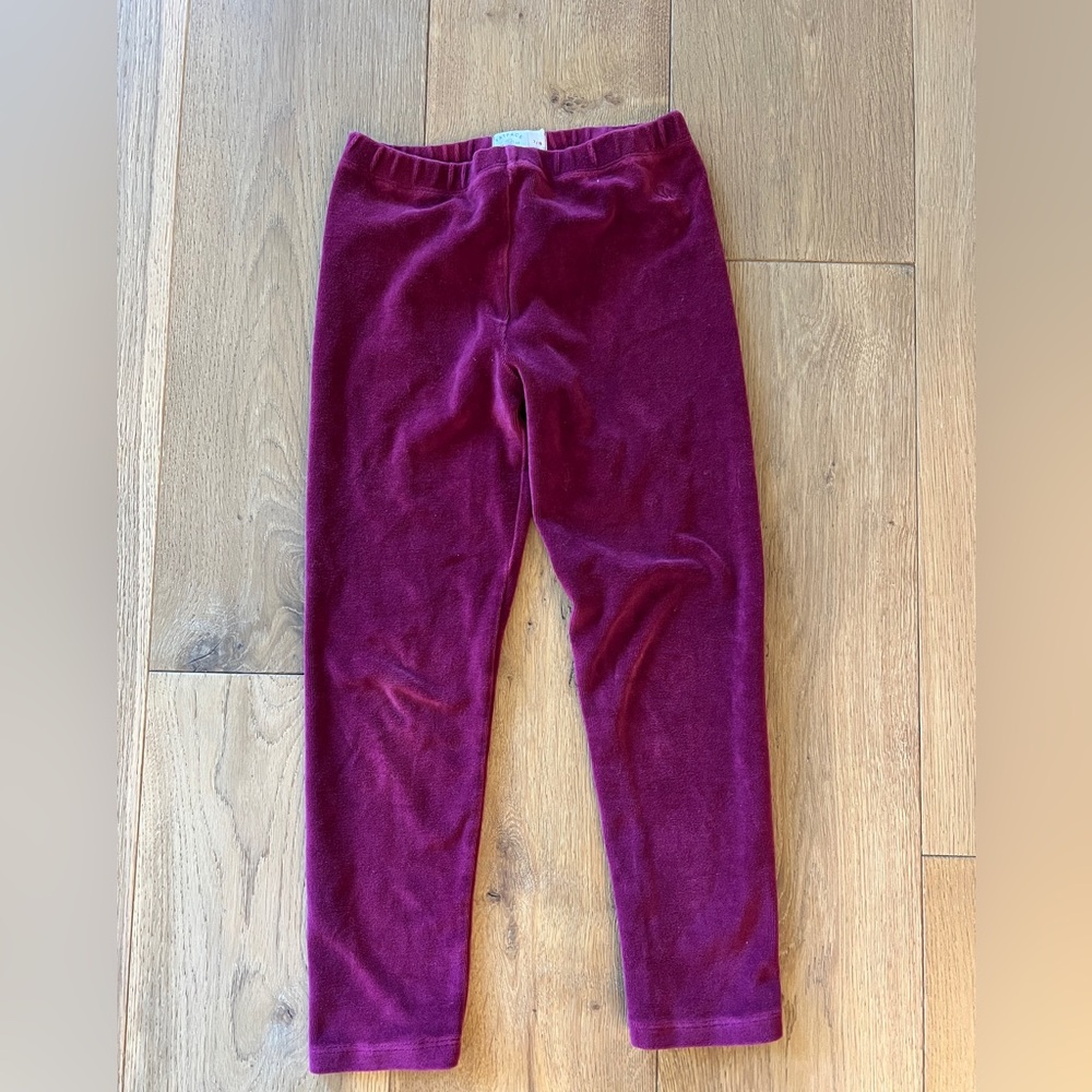 Fat Face Kids' Berry Velvet Leggings